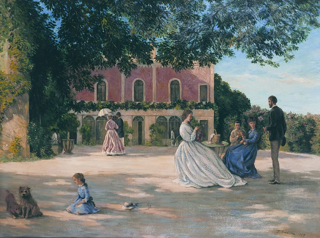 Jean-Frédéric Bazille-33-La Térasse de Méric - Museo del Petit Palais (Ginevra)